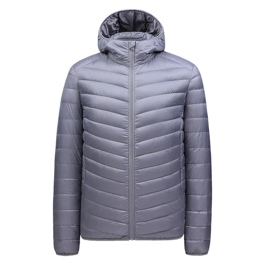 Men's padded Clothing Autumn Winter Solid Color Casual Loose Warm Outdoor Sports Stand Collar Coat Men's Simplicity Down Jacket